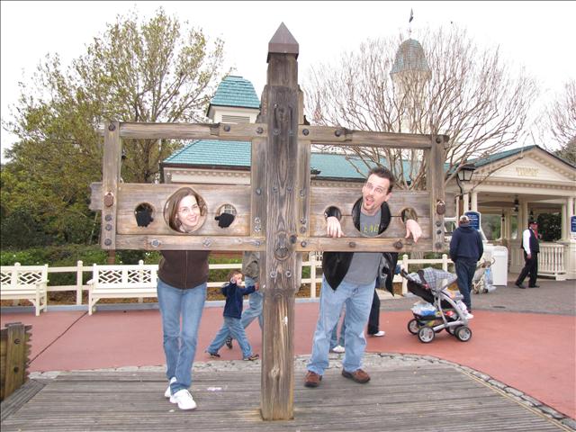 Walt Disney World's Pillory (The Stocks) at Liberty Square, MK